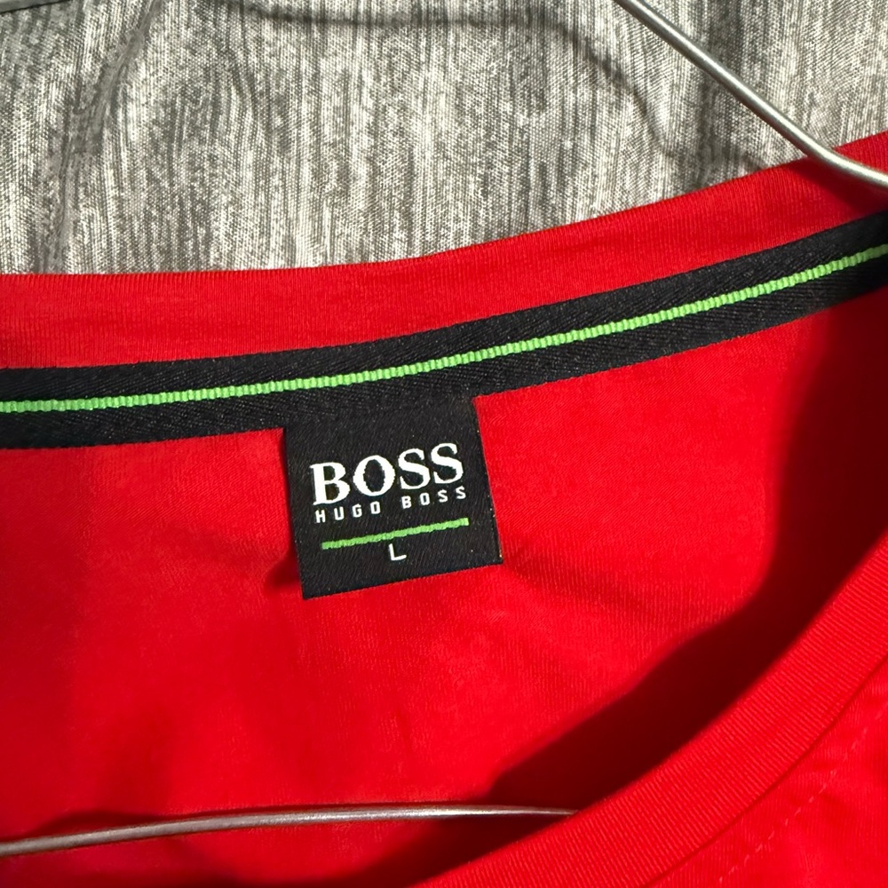 Hugo Boss Red Short Sleeve Tee View 3